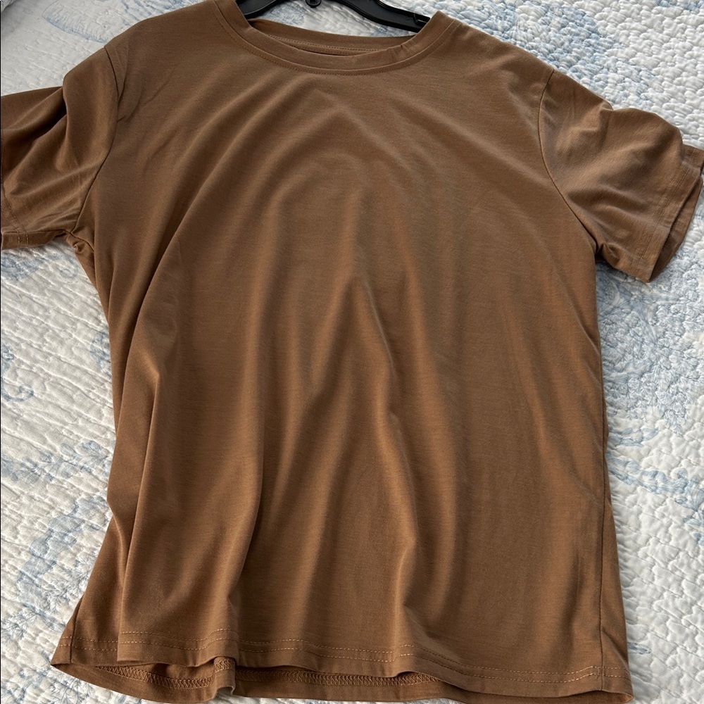Women’s tan, dressy t-Shirt